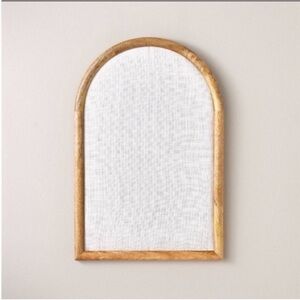 NWT Arched 16"x24" Wood Framed Fabric Bulletin Board Hearth & Hand with Magnolia